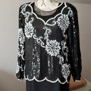 Vintage sequined top